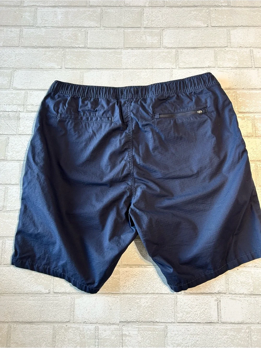 Quince Navy organic Cotton Shorts with White Drawstring Size XL